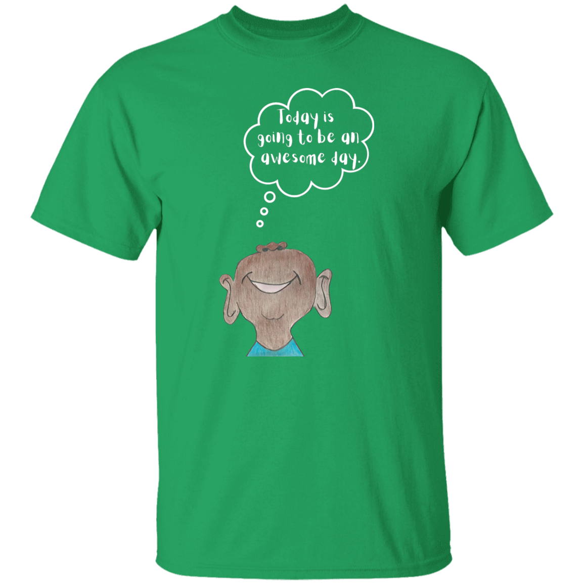 Today is going to be an awesome day Youth 5.3 oz 100% Cotton T-Shirt