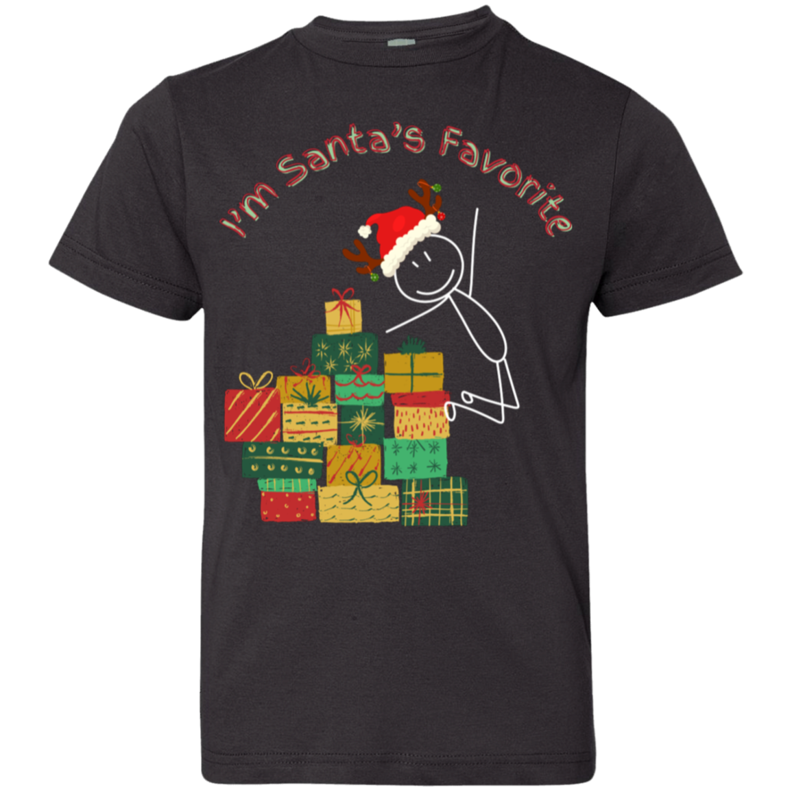 I'm Santa's Favorite Youth Jersey T-Shirt