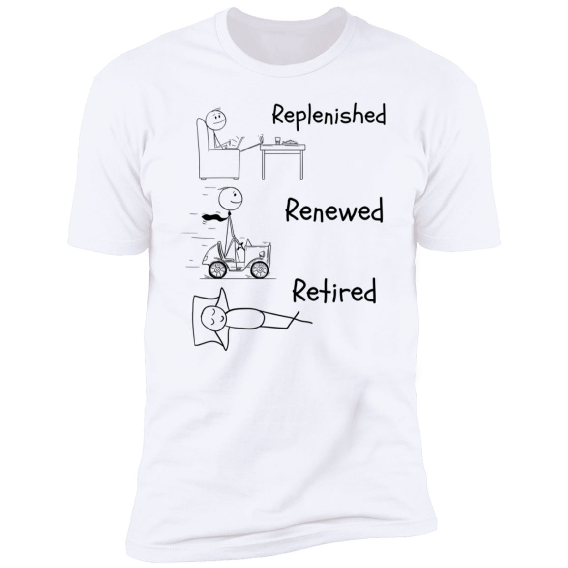 Men & Women Unisex Retired Couple Tees Premium Short Sleeve T-Shirt
