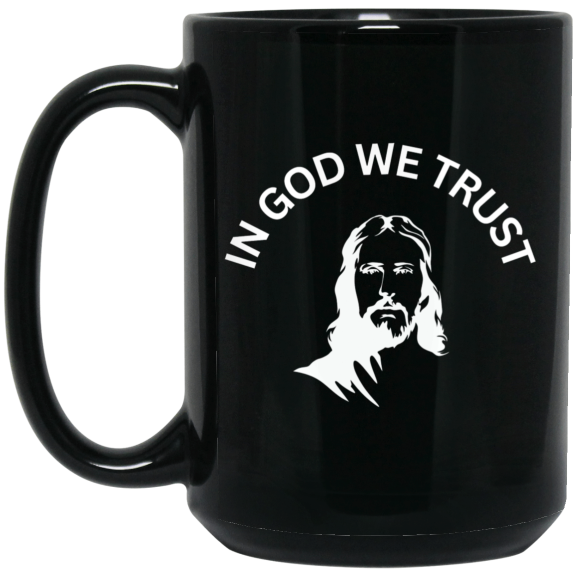 In God We Trust 15oz Black Mug