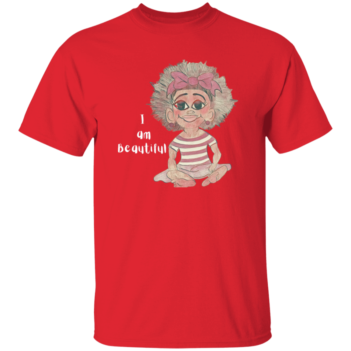I am Beautiful Youth 5.3 oz 100% Cotton T-Shirt