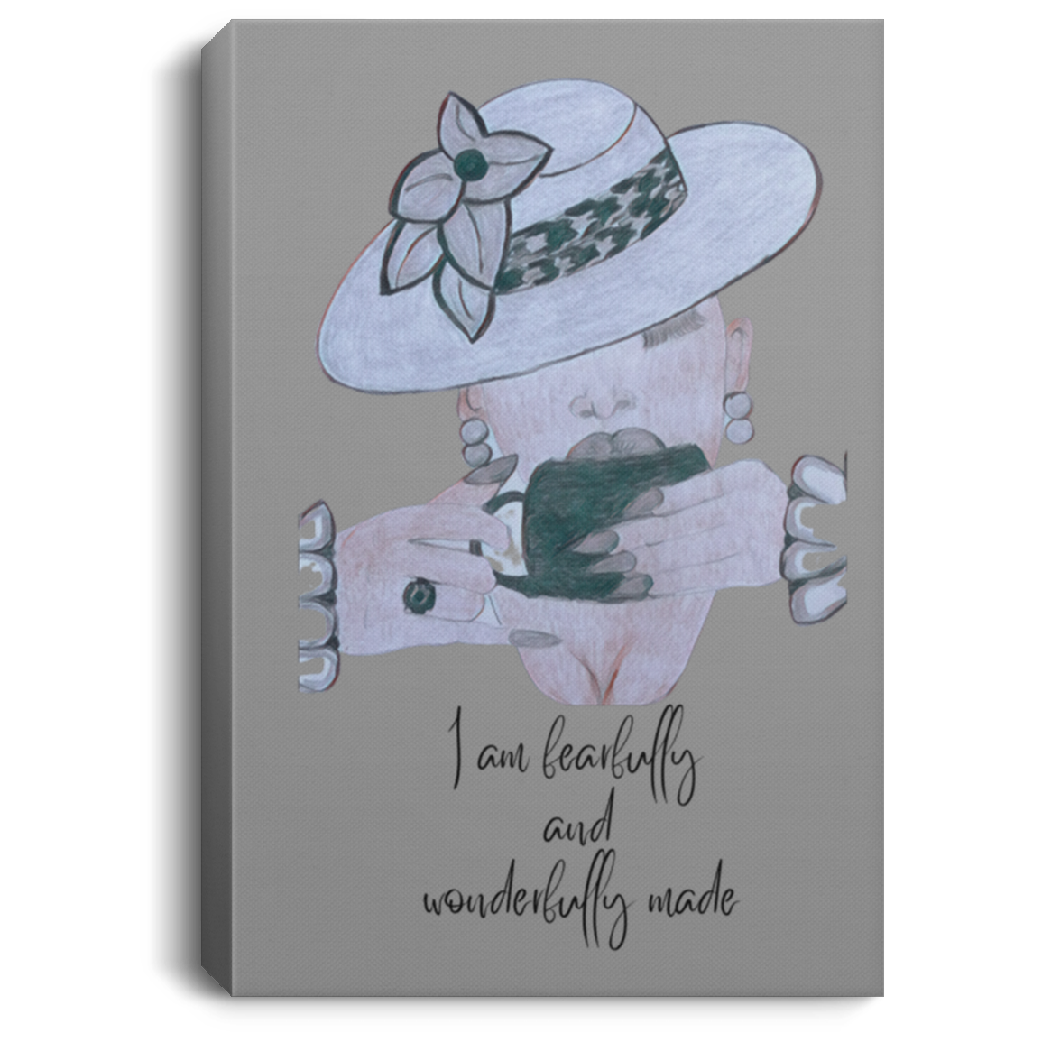 Fearfully and Wonderfully Made Portrait Canvas .75in Frame