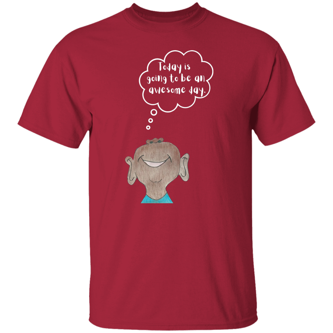 Today is going to be an awesome day Youth 5.3 oz 100% Cotton T-Shirt