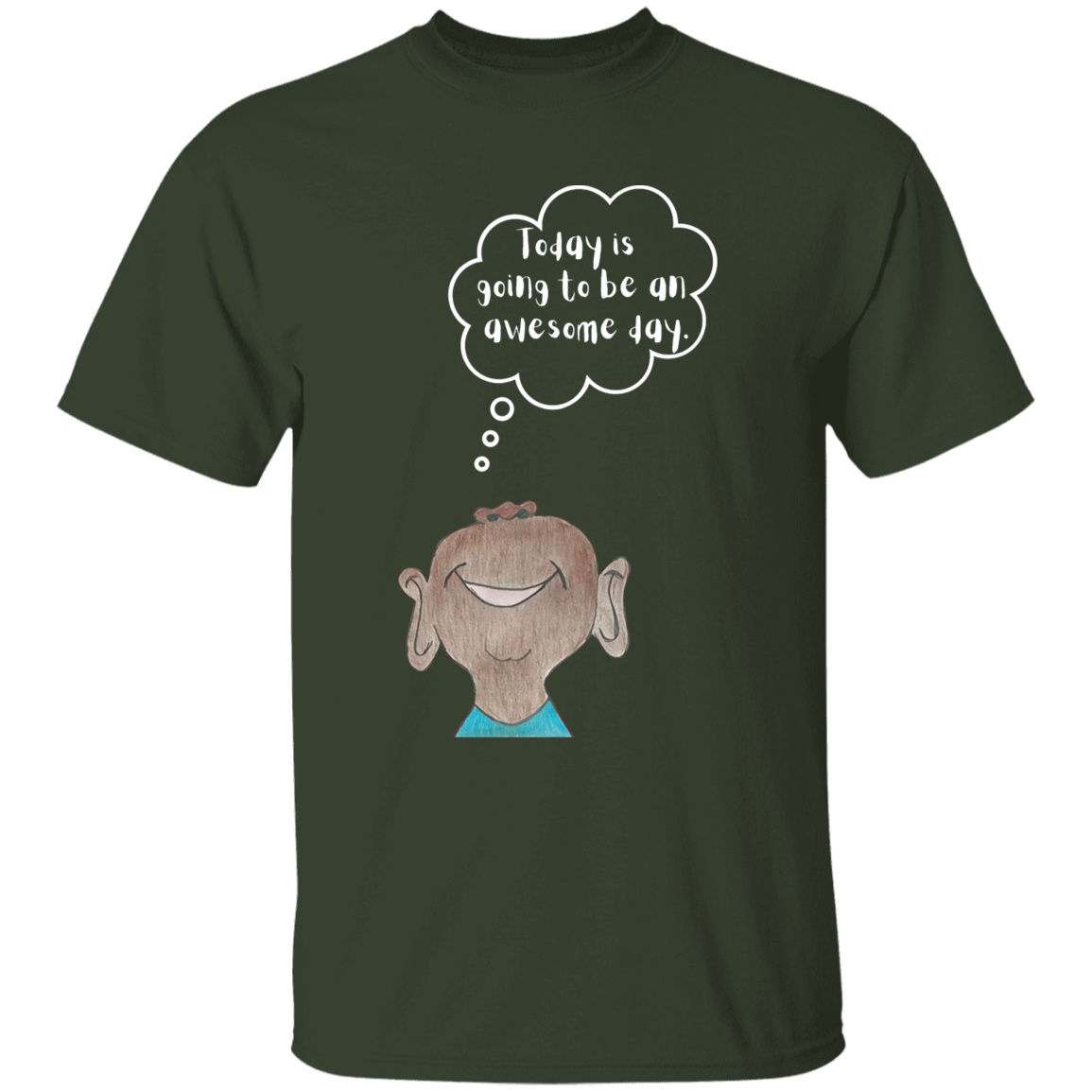 Today is going to be an awesome day Youth 5.3 oz 100% Cotton T-Shirt