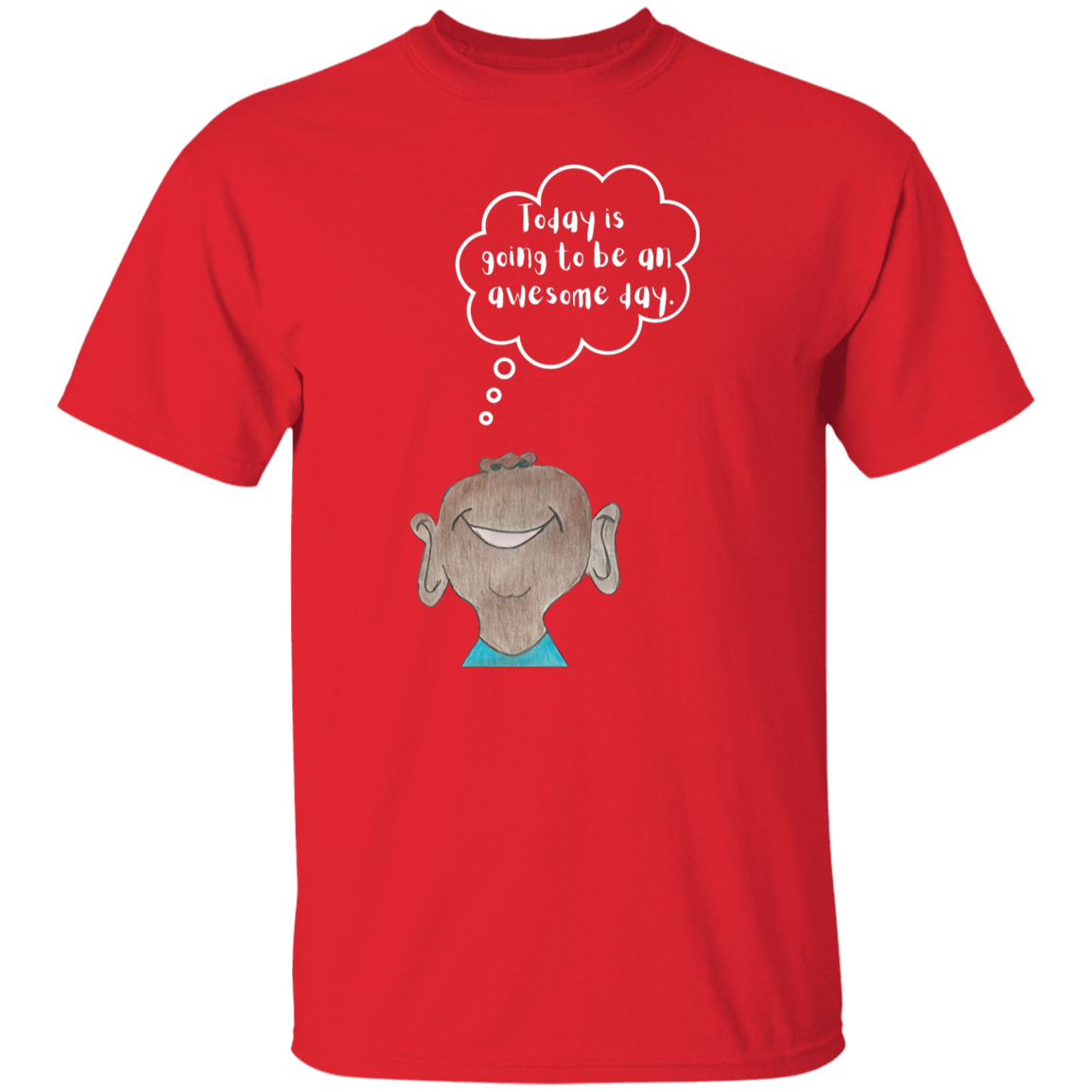 Today is going to be an awesome day Youth 5.3 oz 100% Cotton T-Shirt
