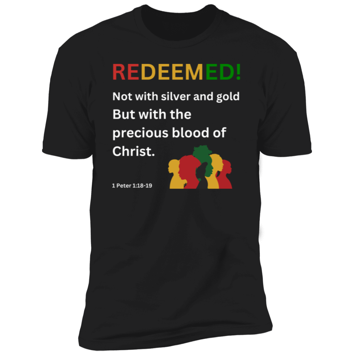 REDEEMED! Men & Women Premium Short Sleeve Bible - Tees Faith Apparel
