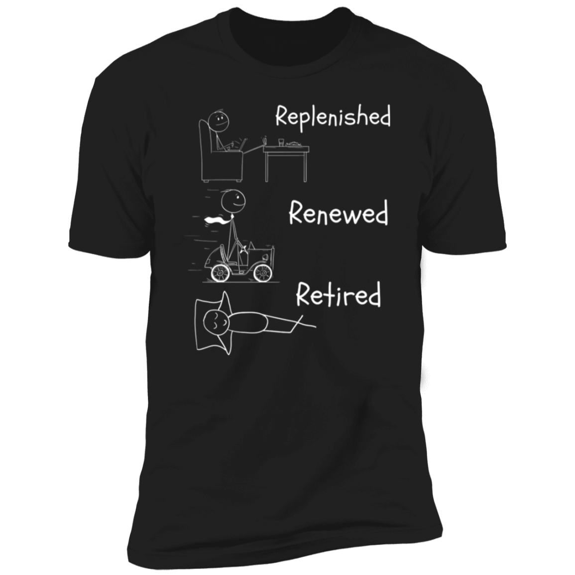 Men & Women Unisex Retired Couple Tees Premium Short Sleeve T-Shirt