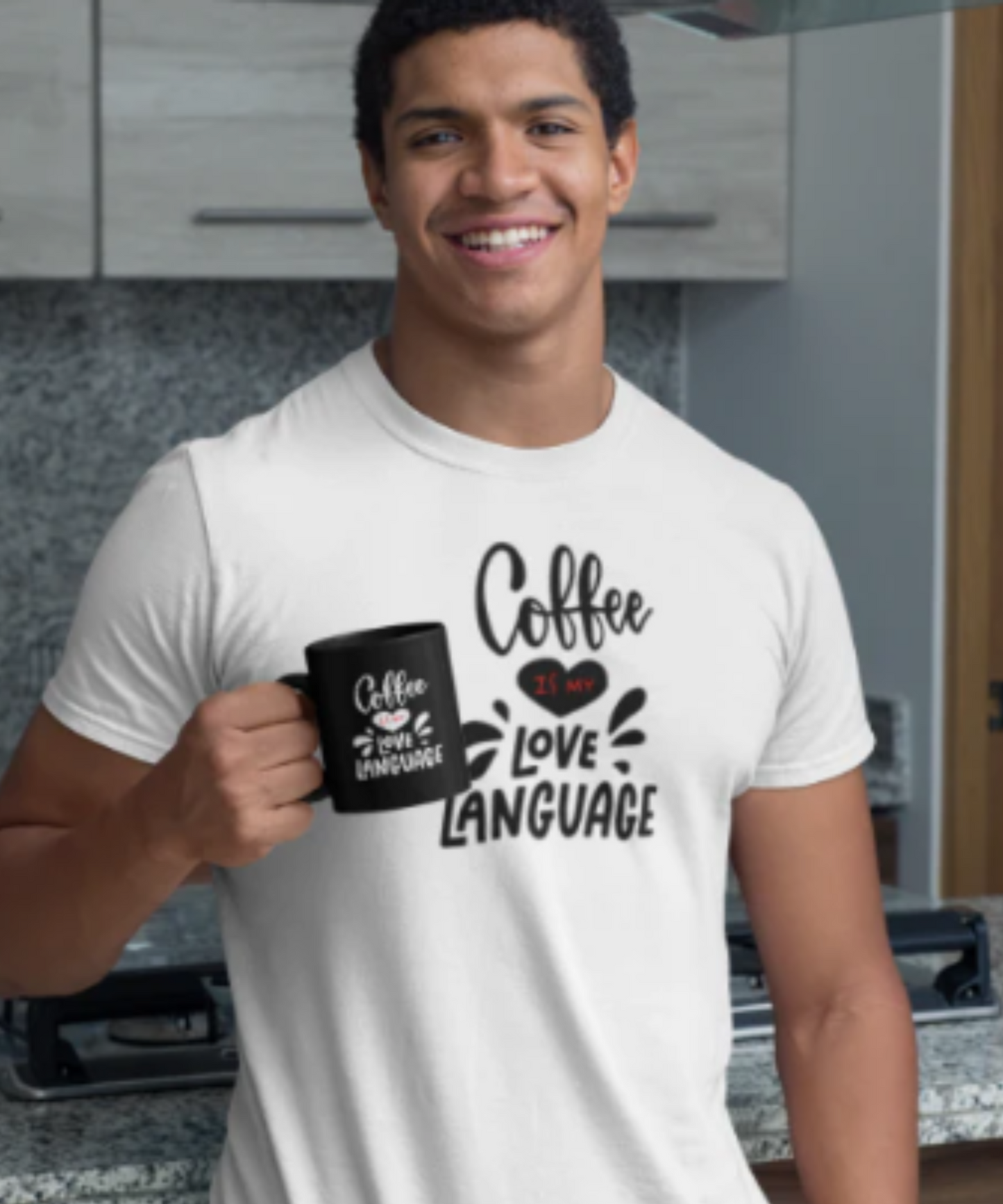 Men/Women Unisex "Coffee is my Love Language" Short Sleeve Tee