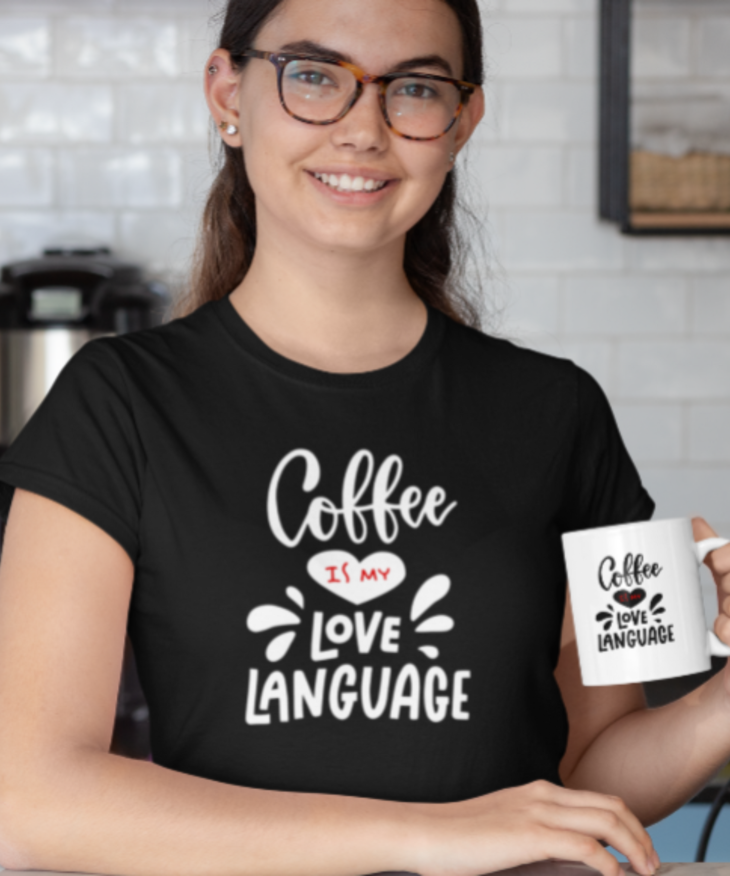 Men/Women Unisex "Coffee is my Love Language" Short Sleeve Tee