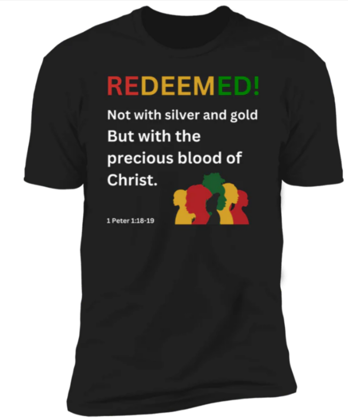 REDEEMED! Men & Women Premium Short Sleeve Bible - Tees Faith Apparel