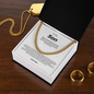 To My Son the Man Cuban Link Chain