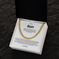 To My Son the Man Cuban Link Chain