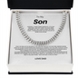 To My Son the Man Cuban Link Chain