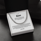 To My Son the Man Cuban Link Chain