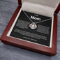 To My Mom a Woman of Faith Crown Pendant Necklace