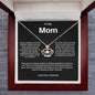 To My Mom a Woman of Faith Crown Pendant Necklace