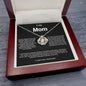To My Mom a Woman of Faith Crown Pendant Necklace