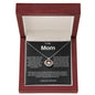 To My Mom a Woman of Faith Crown Pendant Necklace