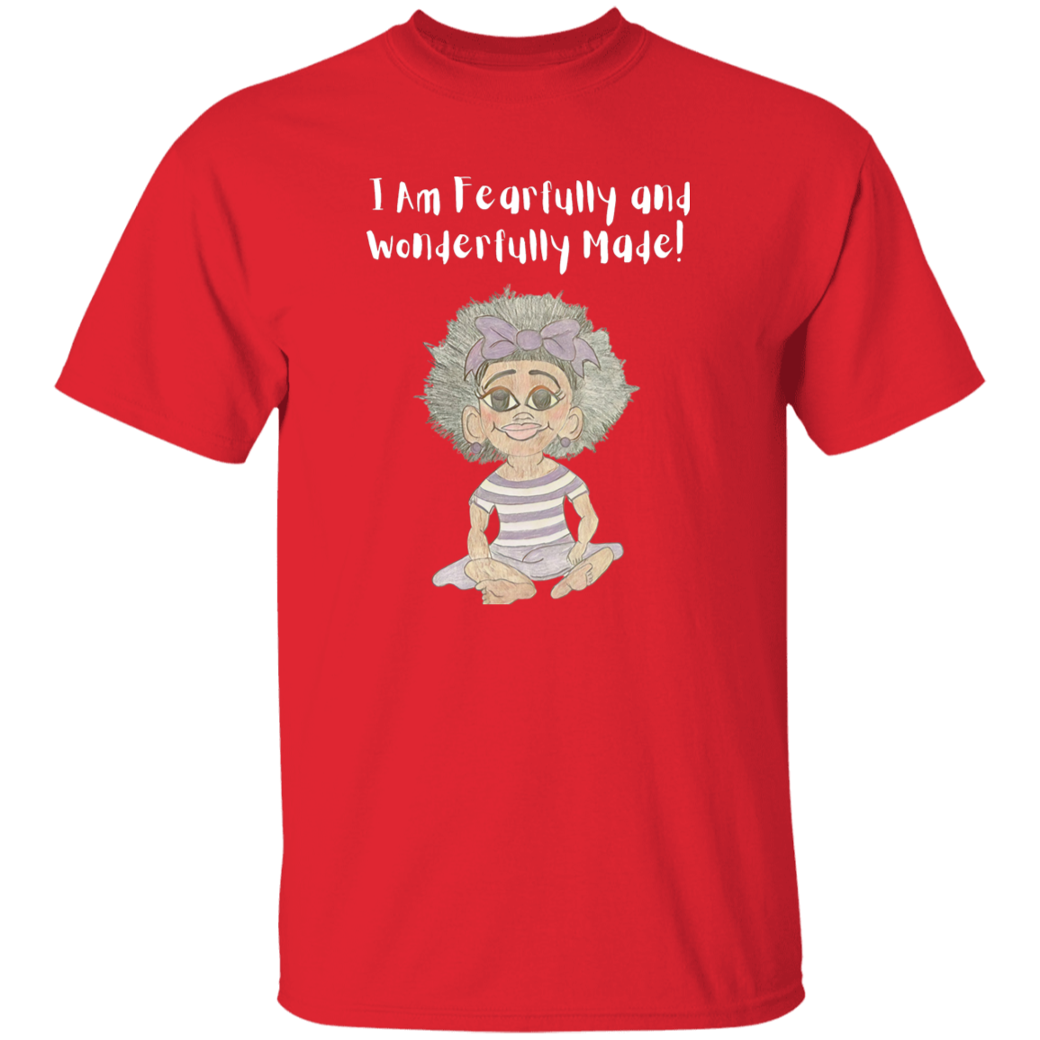 I am Fearfully & Wonderfully Made Youth 5.3 oz 100% Cotton T-Shirt