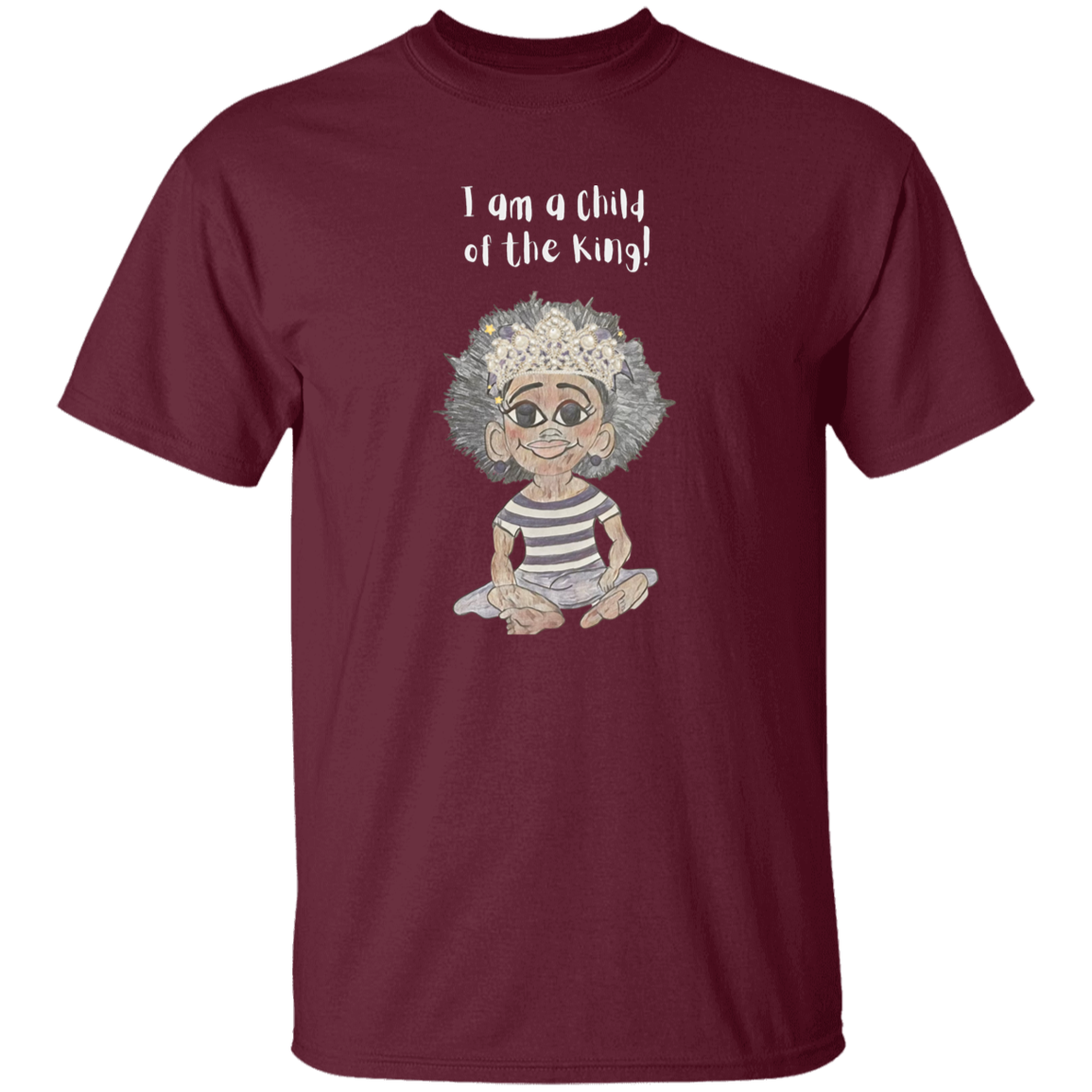 I am a child of the King Youth 5.3 oz 100% Cotton T-Shirt