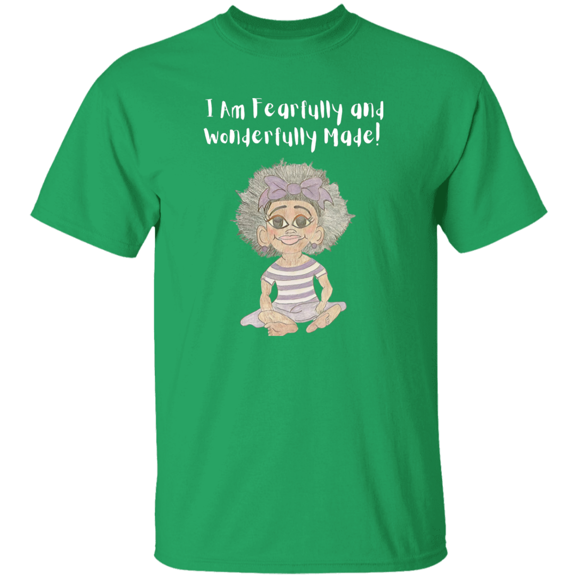 I am Fearfully & Wonderfully Made Youth 5.3 oz 100% Cotton T-Shirt