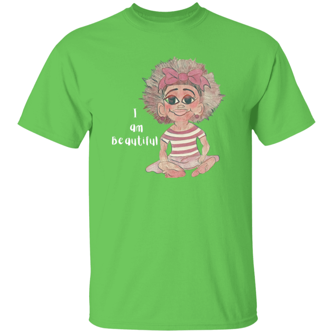 I am Beautiful Youth 5.3 oz 100% Cotton T-Shirt