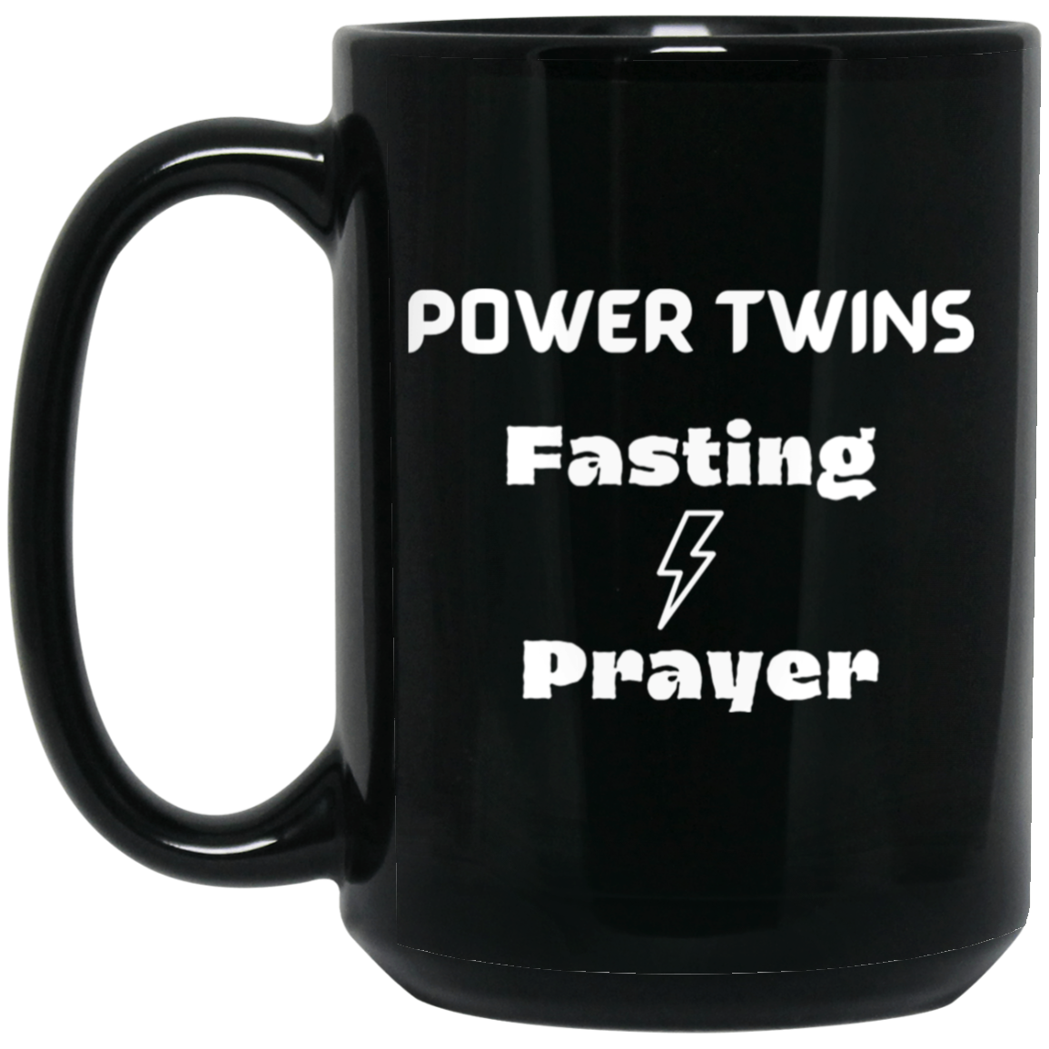 Power Twins 15oz Gloss Ceramic Mug