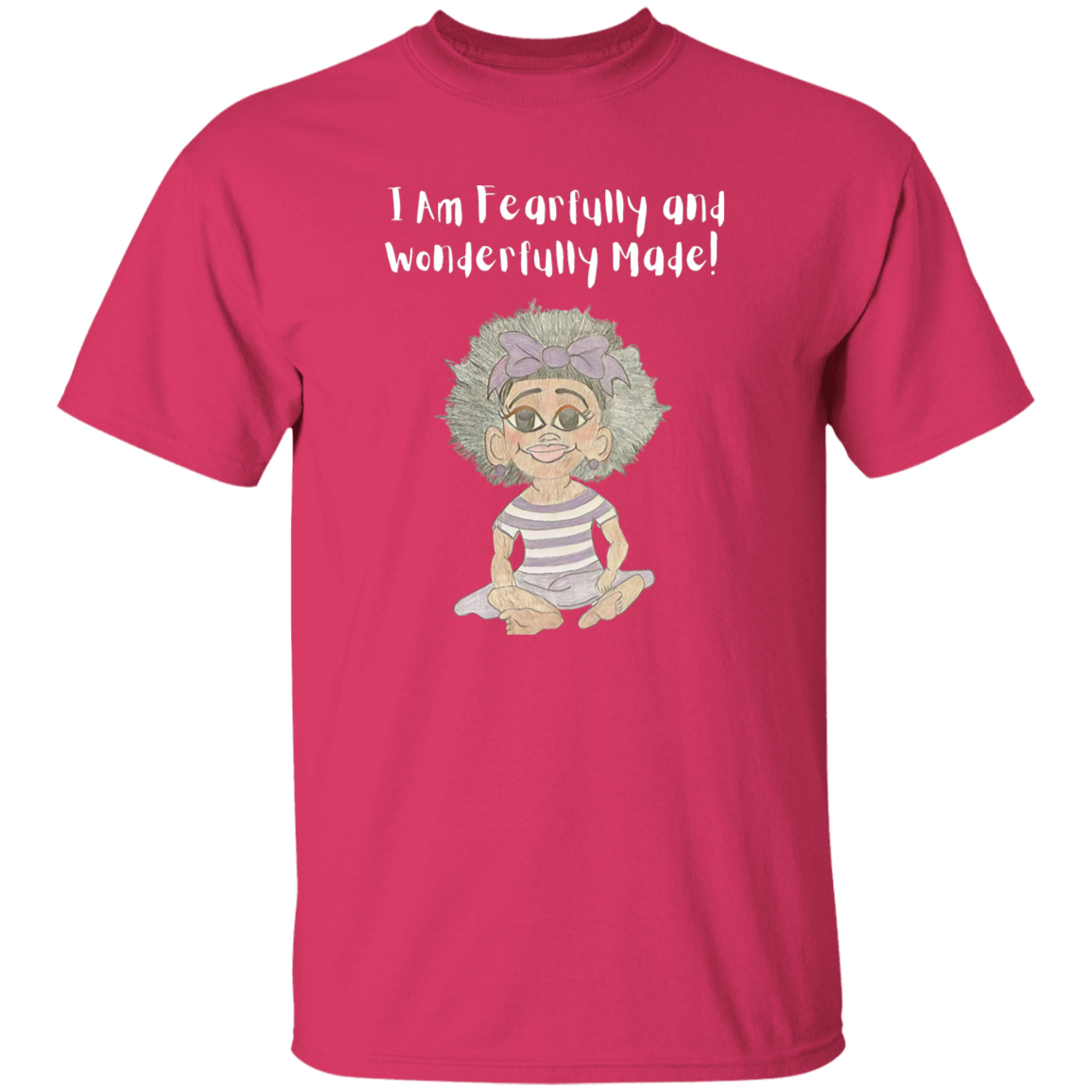 I am Fearfully & Wonderfully Made Youth 5.3 oz 100% Cotton T-Shirt