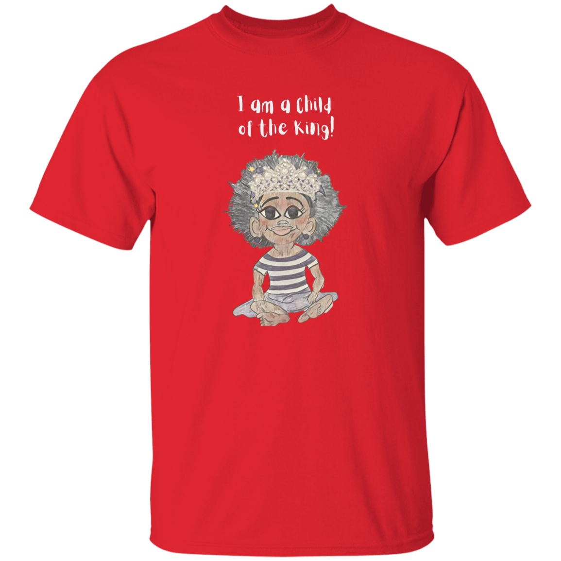 I am a child of the King Youth 5.3 oz 100% Cotton T-Shirt