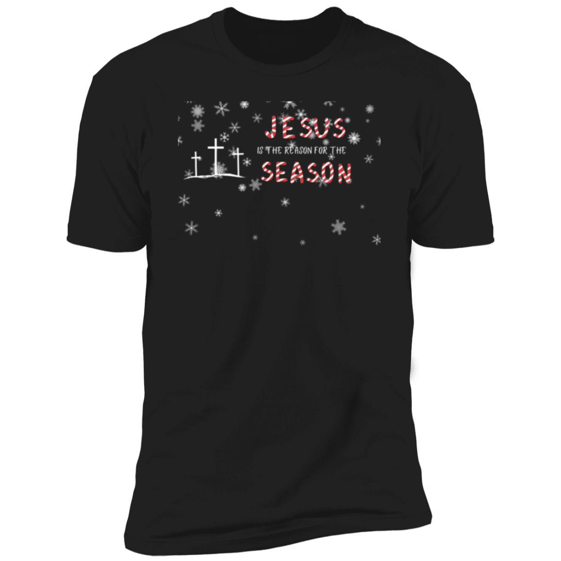 Jesus is the reason Men and Women Premium Short Sleeve T-Shirt