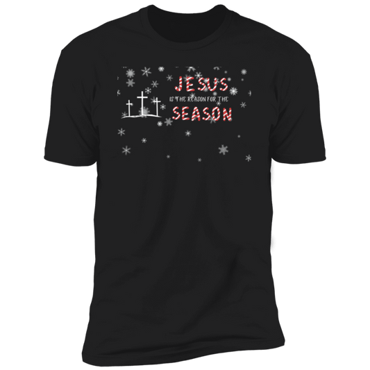 Jesus is the reason Men and Women Premium Short Sleeve T-Shirt