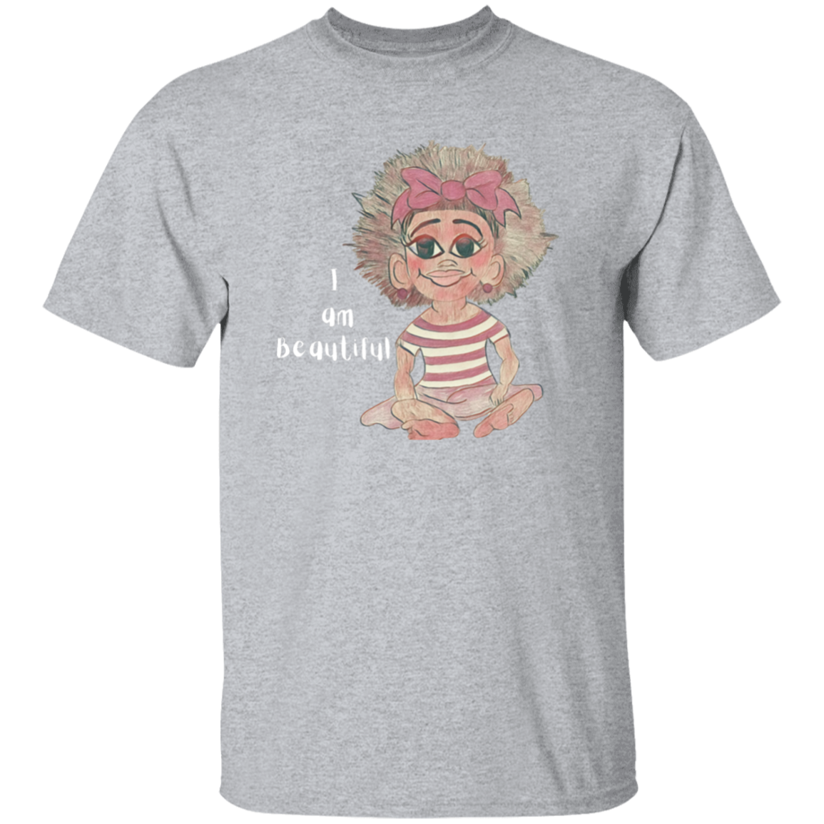 I am Beautiful Youth 5.3 oz 100% Cotton T-Shirt