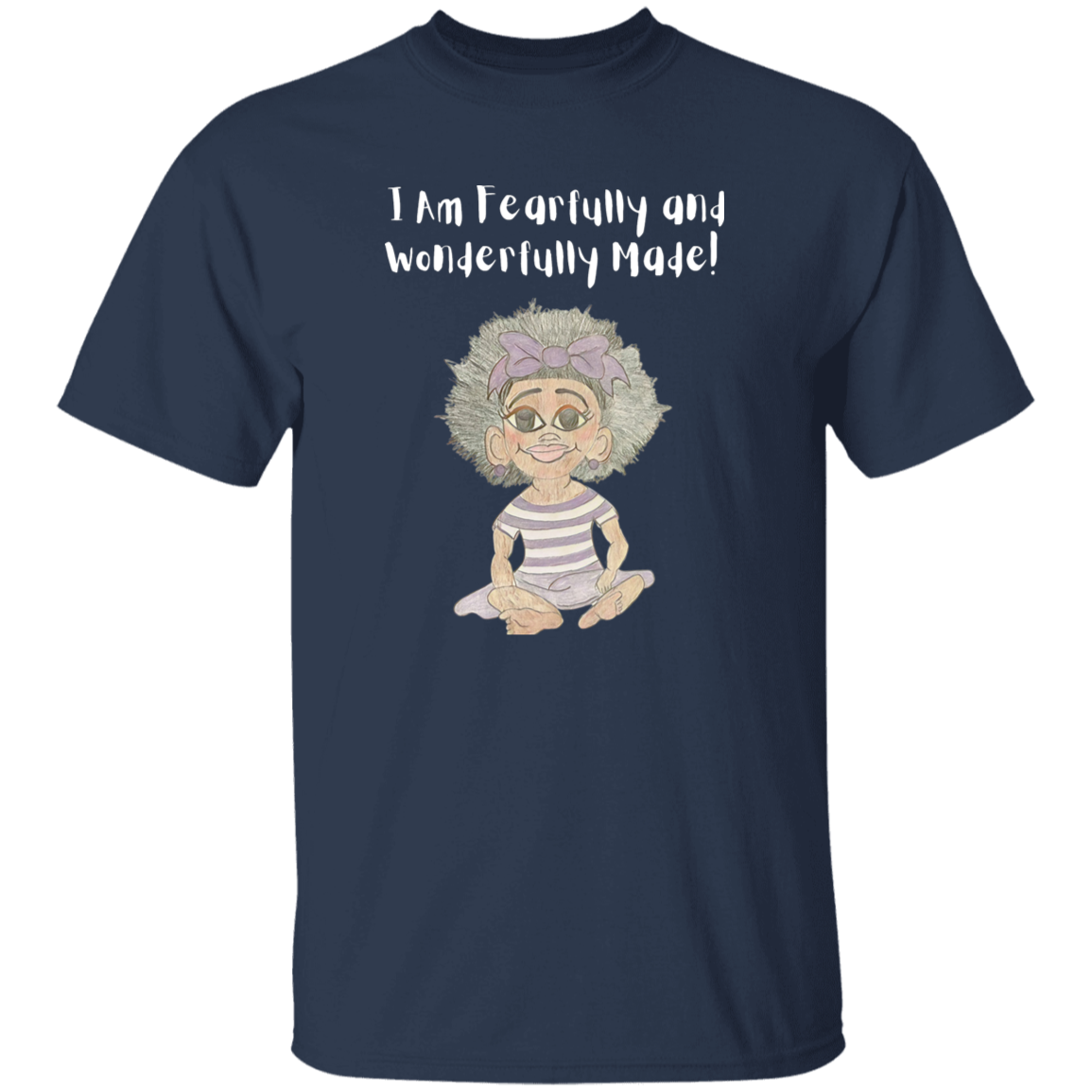 I am Fearfully & Wonderfully Made Youth 5.3 oz 100% Cotton T-Shirt