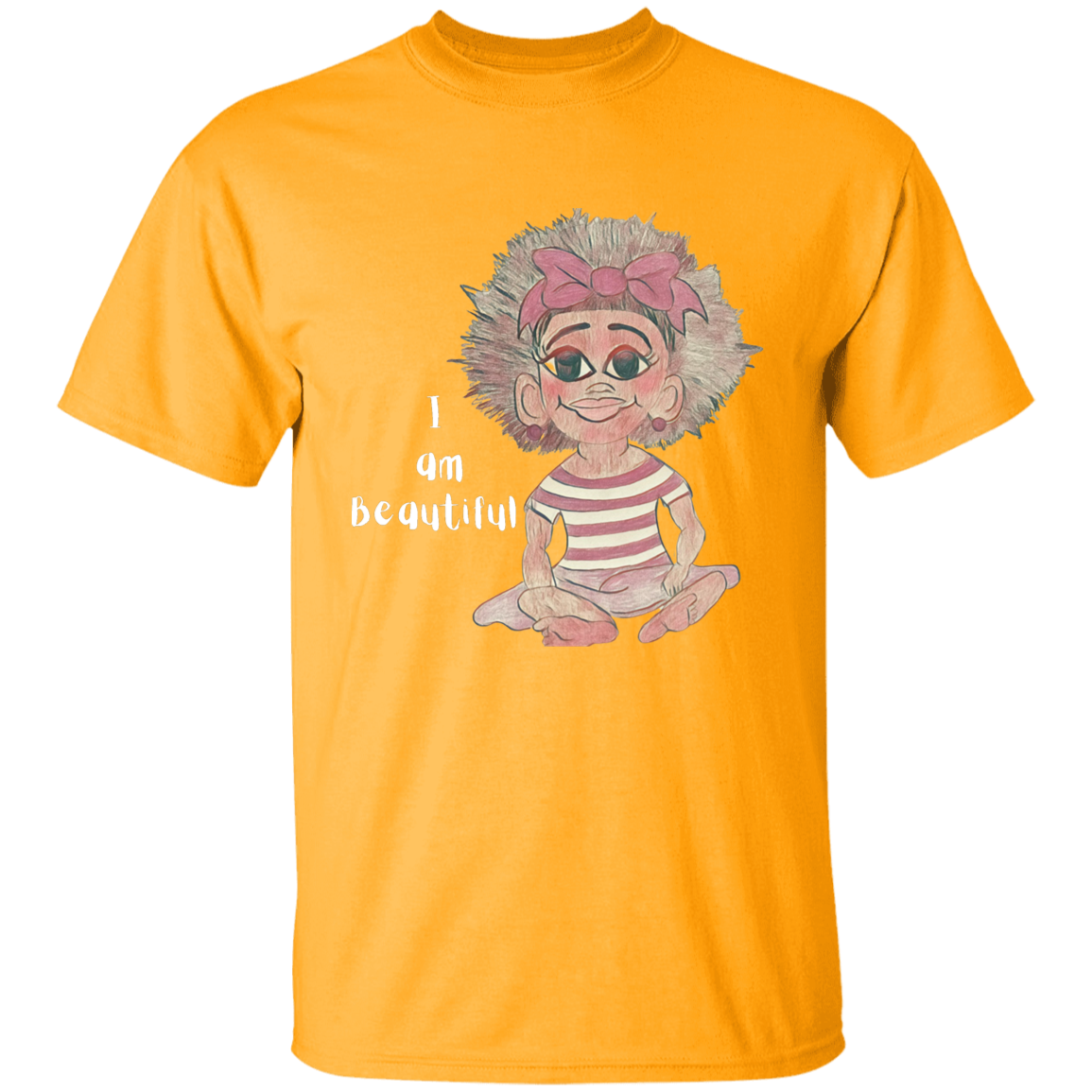 I am Beautiful Youth 5.3 oz 100% Cotton T-Shirt