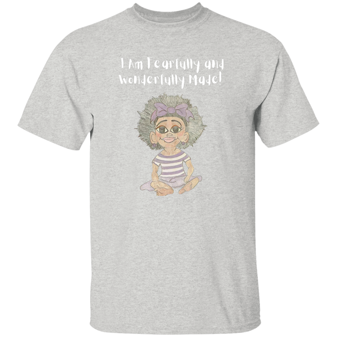 I am Fearfully & Wonderfully Made Youth 5.3 oz 100% Cotton T-Shirt