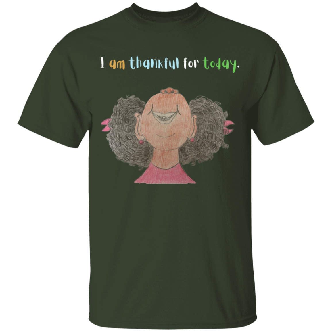 I am thankful for today Youth 5.3 oz 100% Cotton T-Shirt