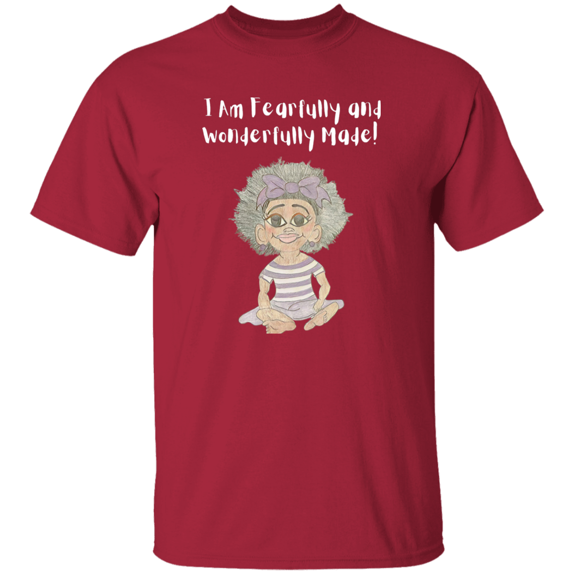 I am Fearfully & Wonderfully Made Youth 5.3 oz 100% Cotton T-Shirt