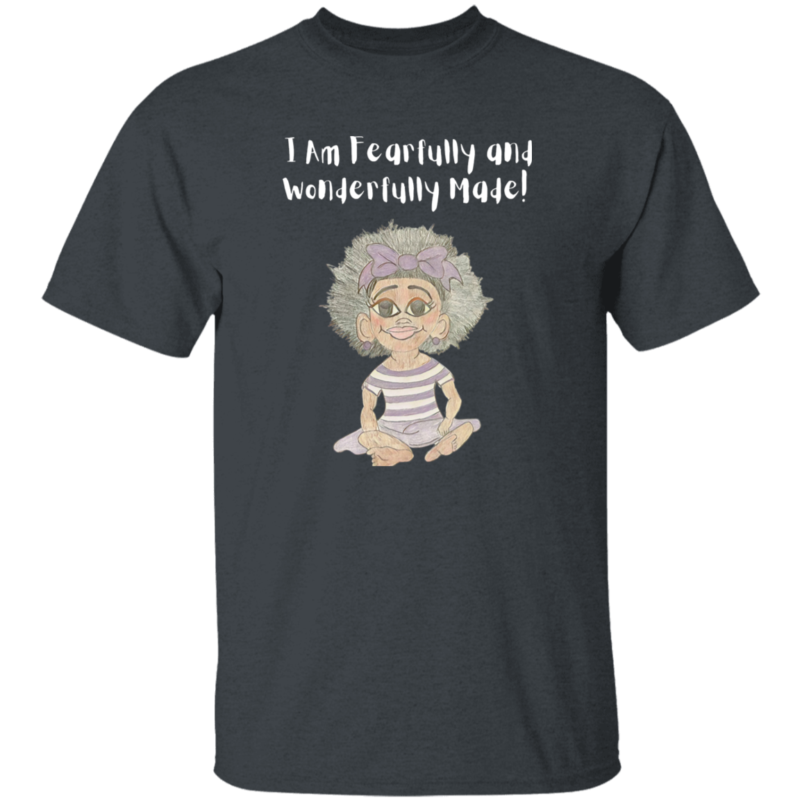 I am Fearfully & Wonderfully Made Youth 5.3 oz 100% Cotton T-Shirt