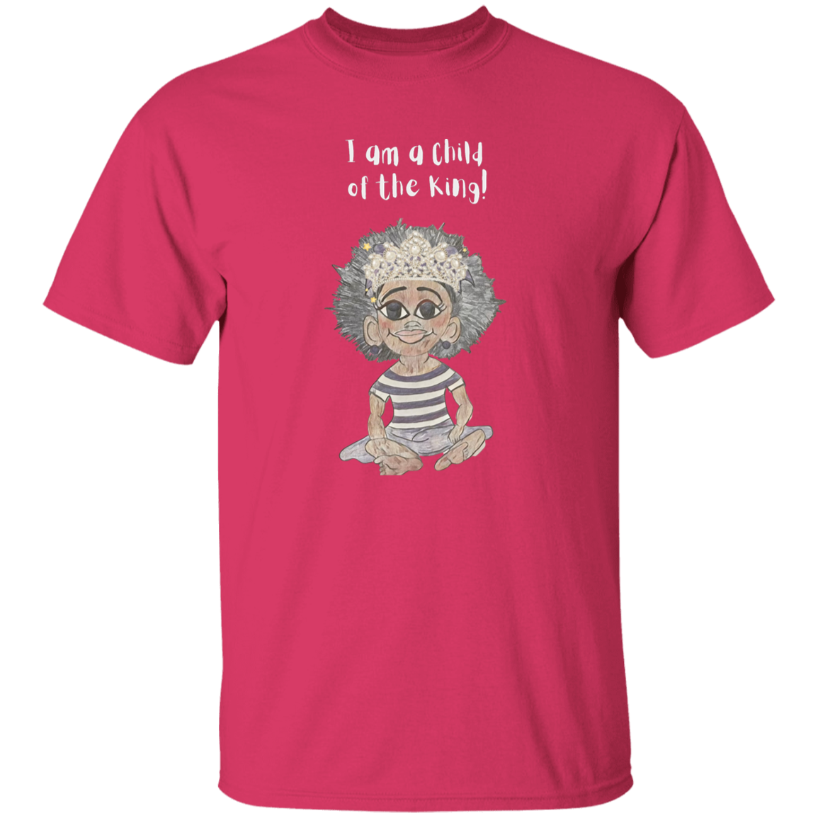 I am a child of the King Youth 5.3 oz 100% Cotton T-Shirt