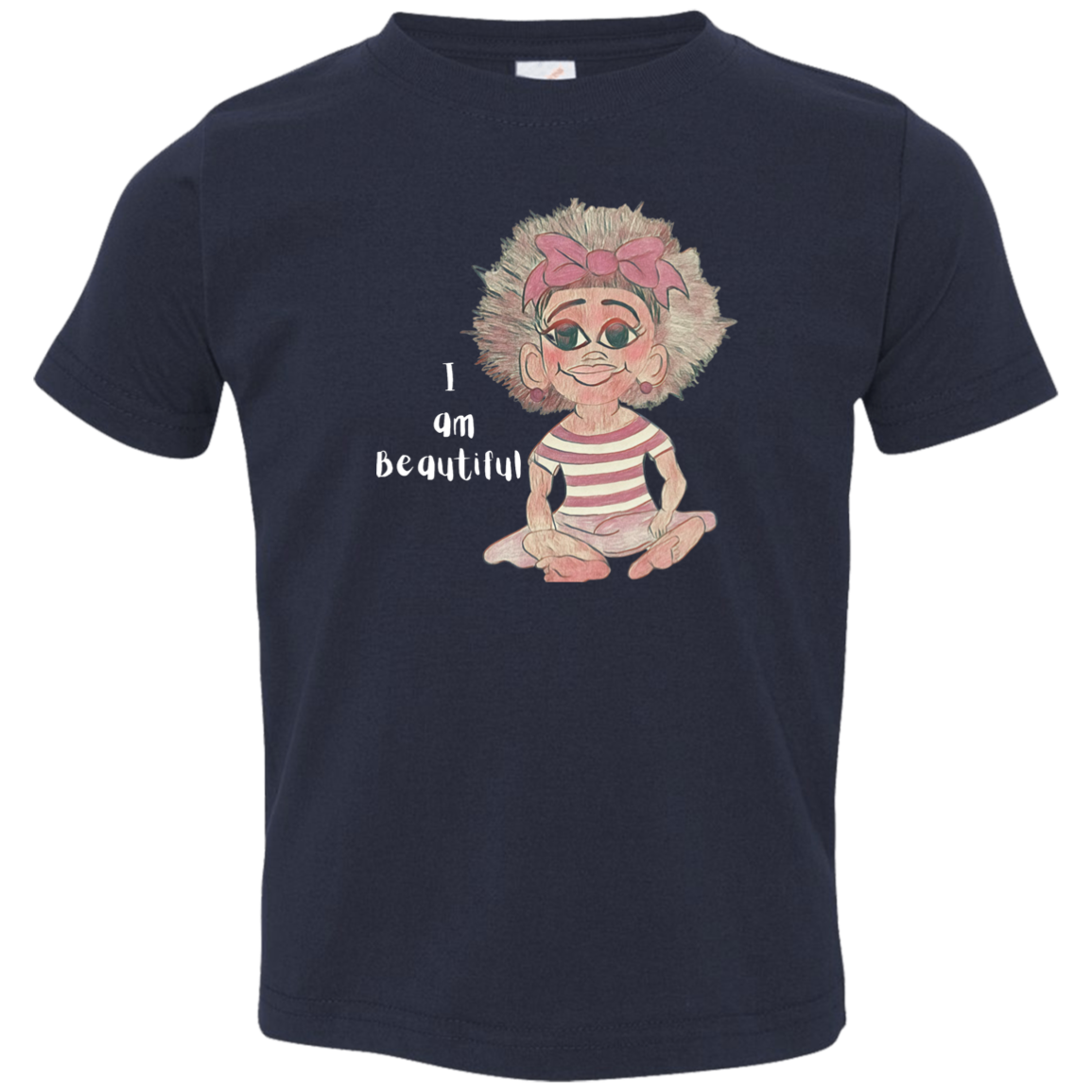 I am Beautiful Toddler Jersey T-Shirt