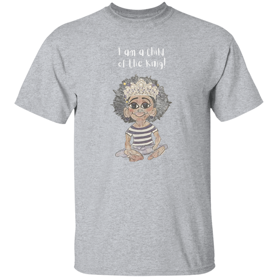 I am a child of the King Youth 5.3 oz 100% Cotton T-Shirt