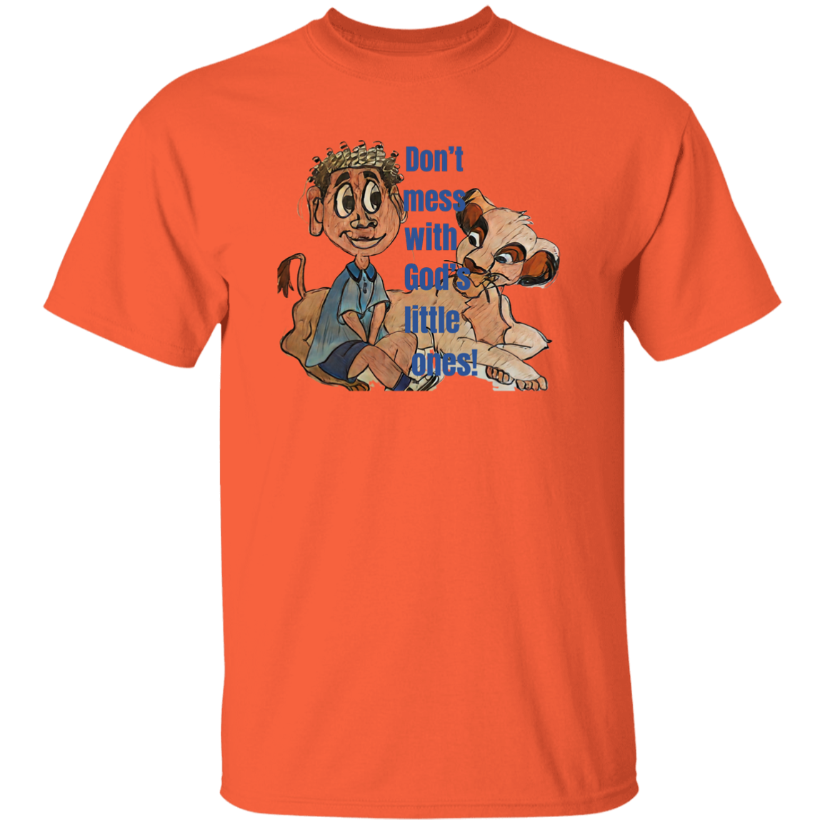 Don't mess with God's little ones Youth 5.3 oz 100% Cotton T-Shirt