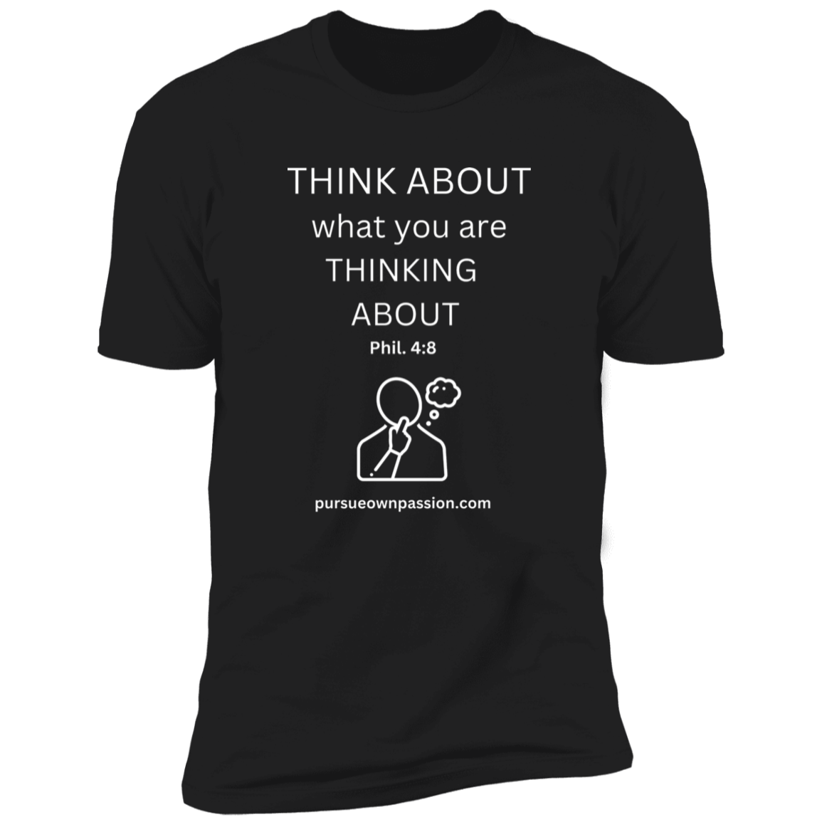 Think about it Premium Short Sleeve Bible - Tees Faith Apparel