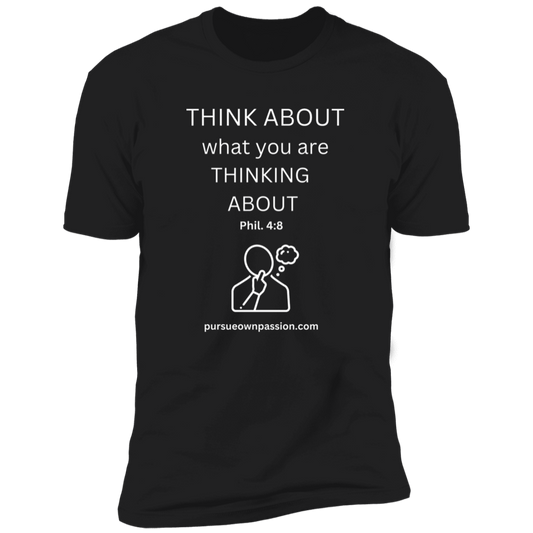 Think about it Premium Short Sleeve Bible - Tees Faith Apparel