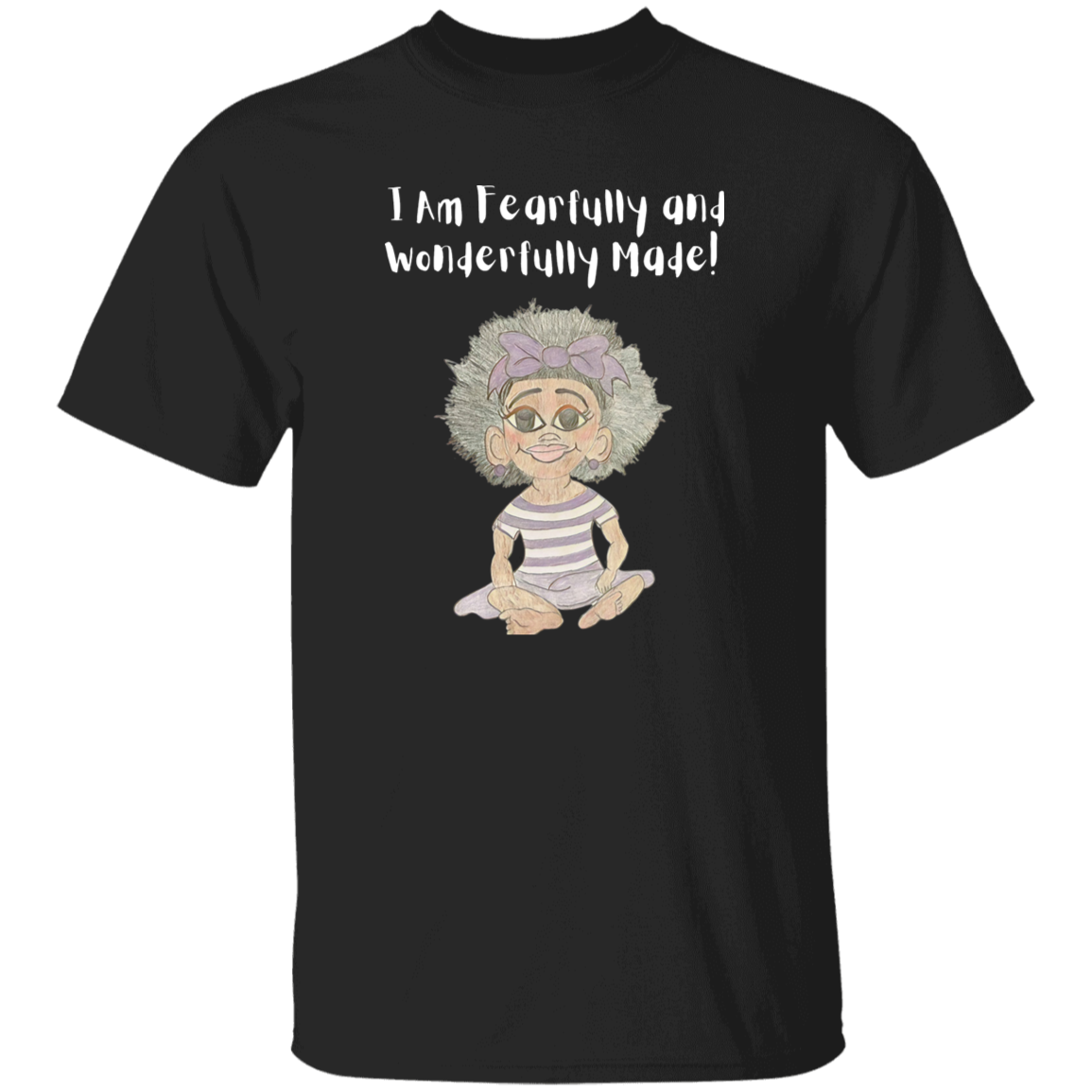 I am Fearfully & Wonderfully Made Youth 5.3 oz 100% Cotton T-Shirt