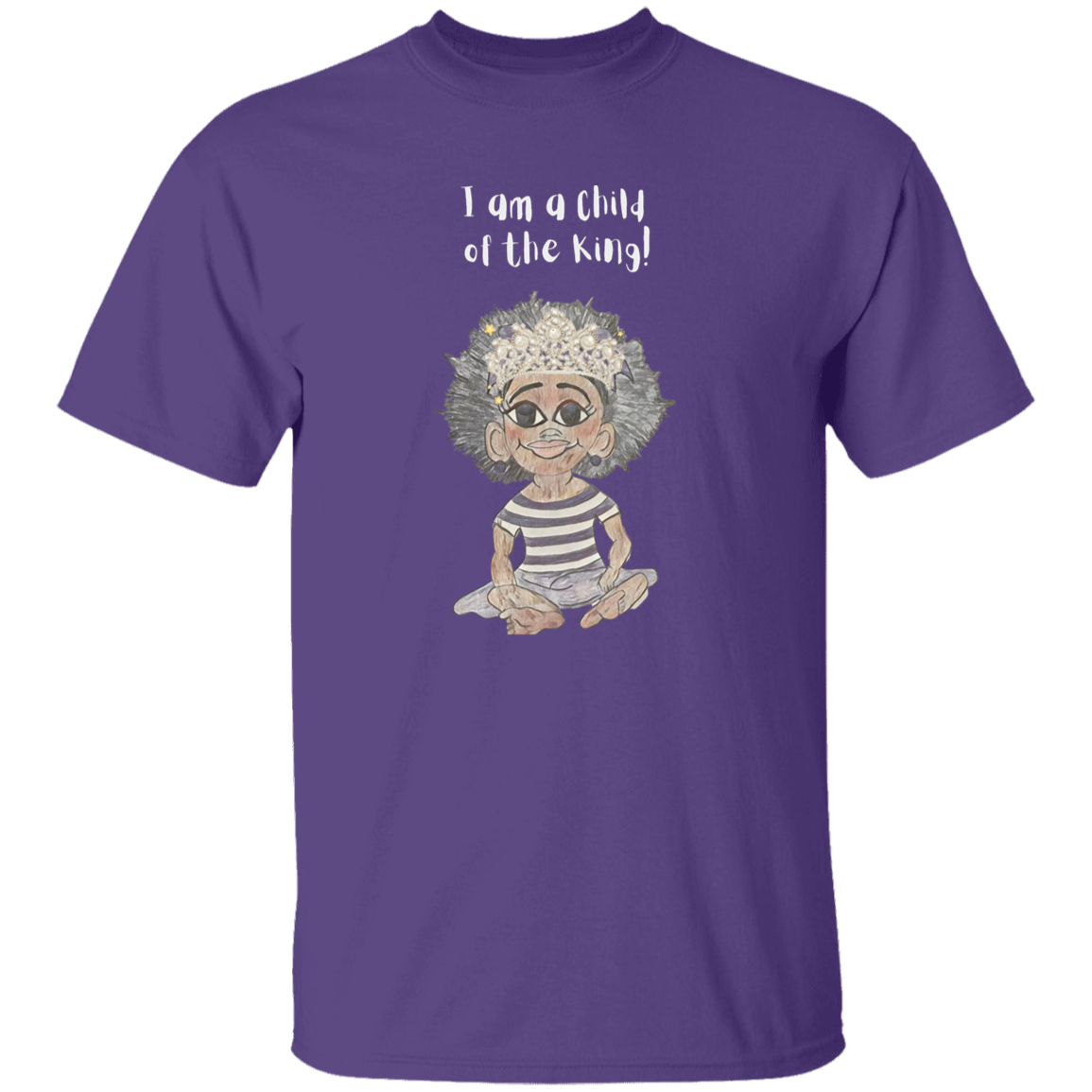 I am a child of the King Youth 5.3 oz 100% Cotton T-Shirt