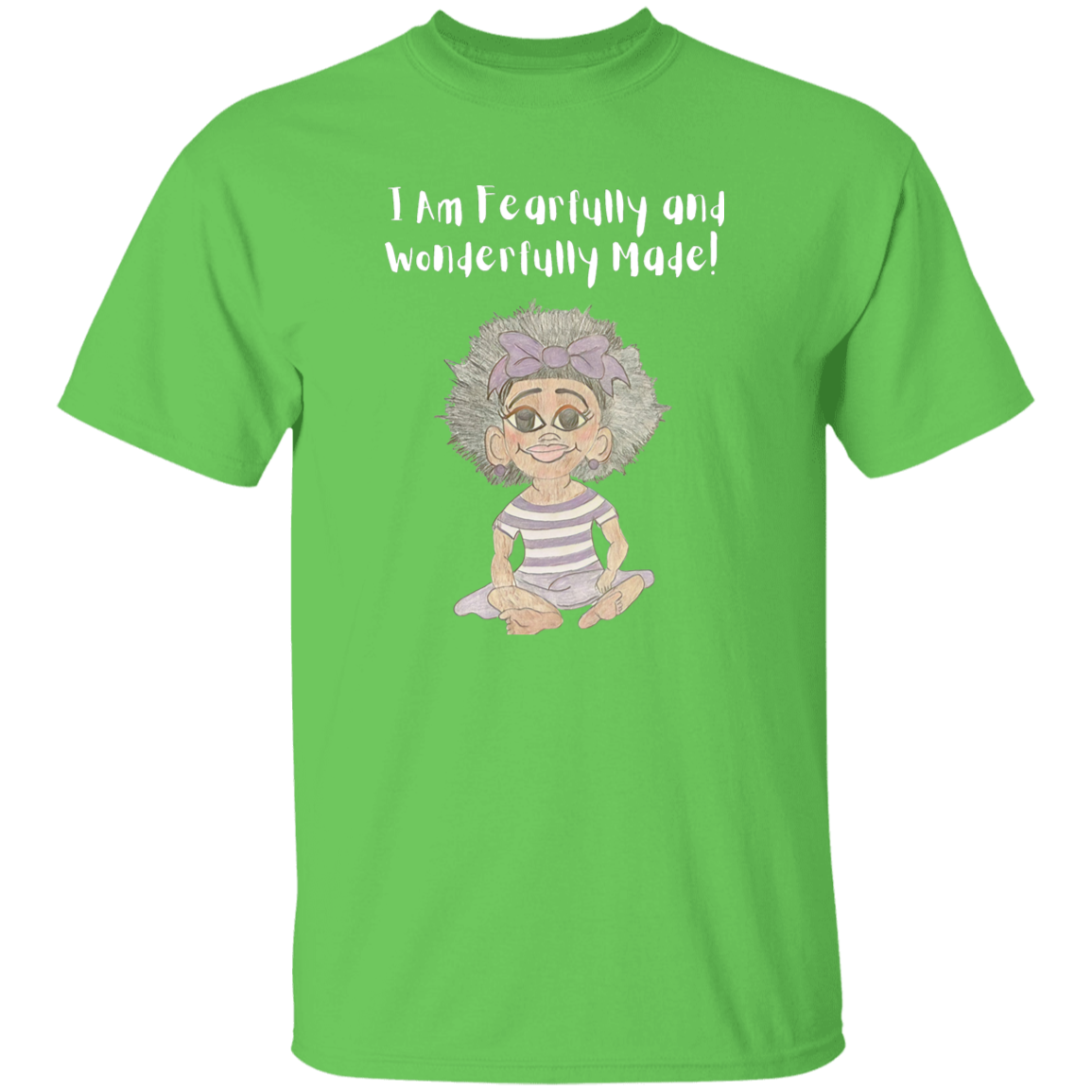 I am Fearfully & Wonderfully Made Youth 5.3 oz 100% Cotton T-Shirt