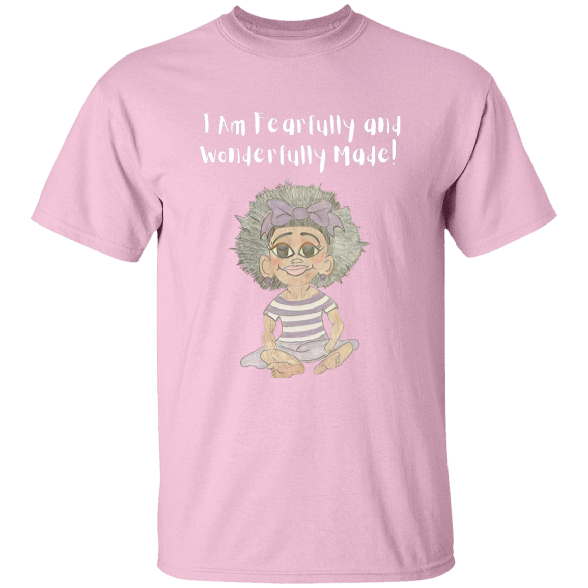 I am Fearfully & Wonderfully Made Youth 5.3 oz 100% Cotton T-Shirt