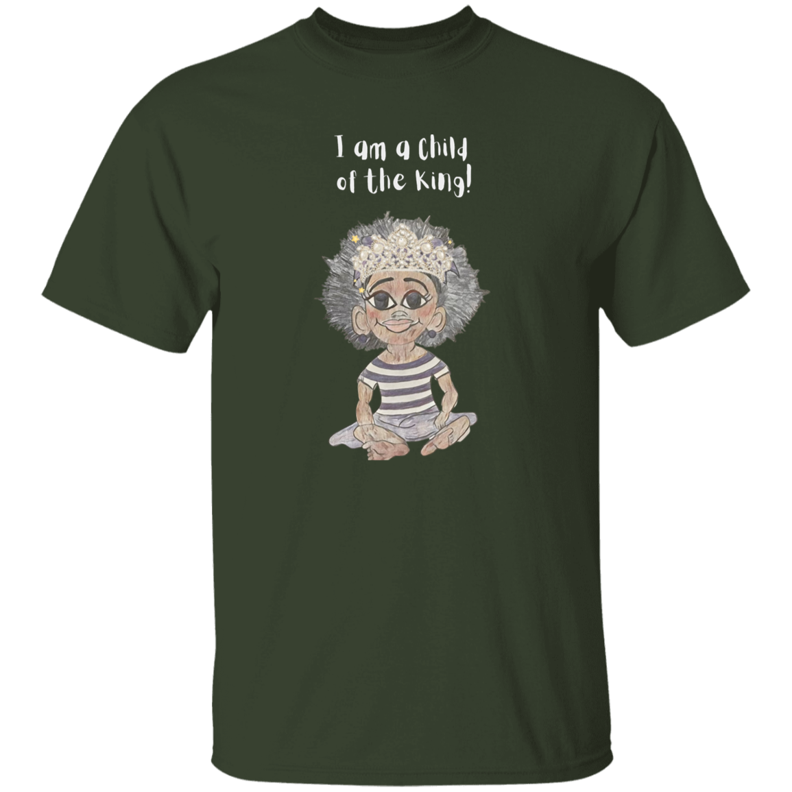 I am a child of the King Youth 5.3 oz 100% Cotton T-Shirt