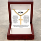 To My Son Be Bold Artisan Cross with Cuban Link Chain